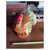 Ceramic Turkey Figurine Candy Dish