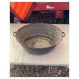 Galvanized Metal Wash Tub
