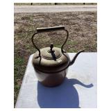 Copper Tea Kettle with Brass Handle