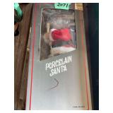 Porcelain Santa Doll in Original Packaging