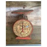 Way Rite Scale Company Red Metal Scale