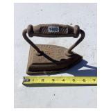 Primitive Cast iron sad iron no 6 by Ober