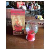 Holly Floating Pillar Candle with Box