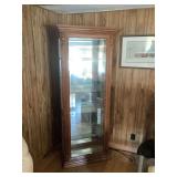 Pulaski oak Curio Cabinet 32” x 14 1/2” X 78 1/4”