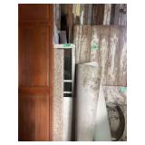 Variety of Building Materials Including Laminate Flooring, Cabinet Door, and Marble Composite Sink