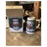 1993 Budweiser Holiday Stein with Box