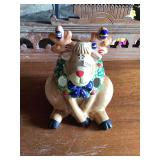 Ceramic Reindeer Candle Holder