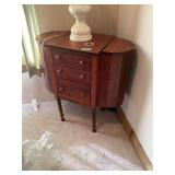 Wood Sewing Stand with Drawers