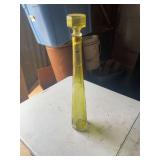 1984 Decorative Glass Decanter with Stopper and Figural Decoration