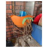 Metal Chicken Plant Holder