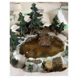 Department 56 Village Pine Point Pond Retired