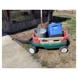 Rolling Wagon with Household and Yard Items