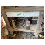 Metal Drawer Cabinet and Bench Lot