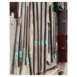 Lot of Assorted Steel Bars and Chisels