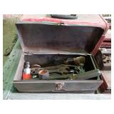 Metal Toolbox with Assorted Tools