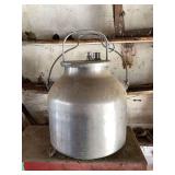 Large Aluminum Milk Can