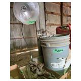 Lot of Assorted Tools, Hardware, and Lighting Fixture