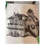 Ceramic Music Verlag Building Figurine