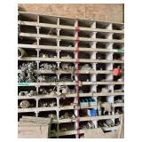 Shelf Contents - Assorted Hardware and Supplies