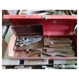 Metal Tool Box with Assorted Tools