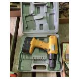 Cordless Drill in Case with Bits
