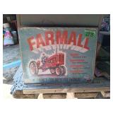 Farmall Tractor Metal Sign