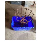 Tote and Flower Basket Metal