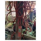 Orange Electrical Extension Cord with Multi-Outlet Adapter