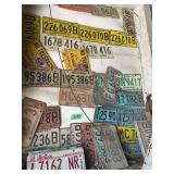 Collection of Illinois License Plates and No Trespassing Signs