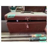 Metal Tool Box with Contents