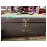Craftsman Metal Toolbox with Assorted Hand Tools