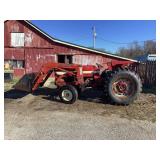 IH 656 Firestone 16.9-30, PTO, S/N 12904 with Great Bend 330 Loader
