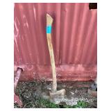 Single Bit Axe with Wooden Handle