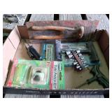 Assorted Tire Repair Kits and Concrete Trowel