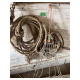 Hay Bale Hook and Rope
