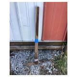 Mattock with Wood Handle
