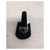Amethyst Quartz 925 Size 9 (New)