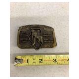 Illinois Mine Rescue Belt Buckle, 1982