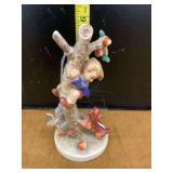 Figurine: Boy Climbing Tree with Dog, Germany