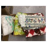 Box of Material, Sheets, misc.