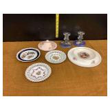 Decorative Glassware and Porcelain Assortment