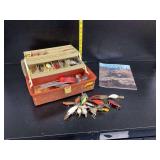 Fishing Lure and Tackle Assortment with Plano Box and Magazine