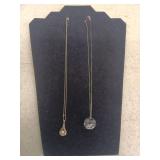 18" Sterling Pendant w/925 chain & 18" Sterling Chain w/prism