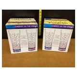 Confetti Ice Tea Glasses, Set of 4, Hand Blown