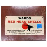 Wards red Head Shells Sign