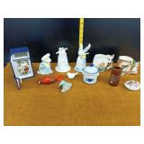 Ceramic Figurine and Decorative Object Assortment