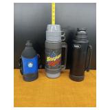 Lot of Three Assorted Thermoses