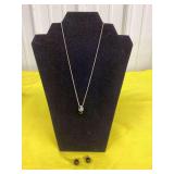 18” Necklace & Earrings 925 (New)