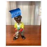 Man and Rooster Cast Iron