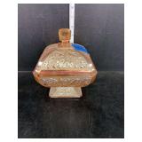 Jeannette Amberina Carnival Glass Candy Dish